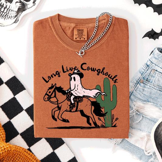 Long Live Cowghouls, Cowgirls, Cute, Western, Halloween, Comfort Colors T-Shirt