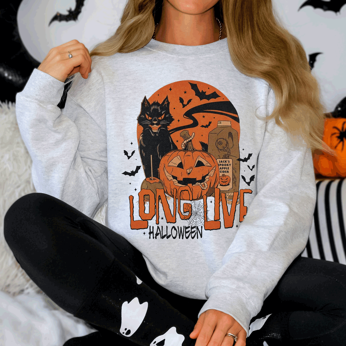 Long Live Halloween, Retro, Classic, Vintage Sweatshirt