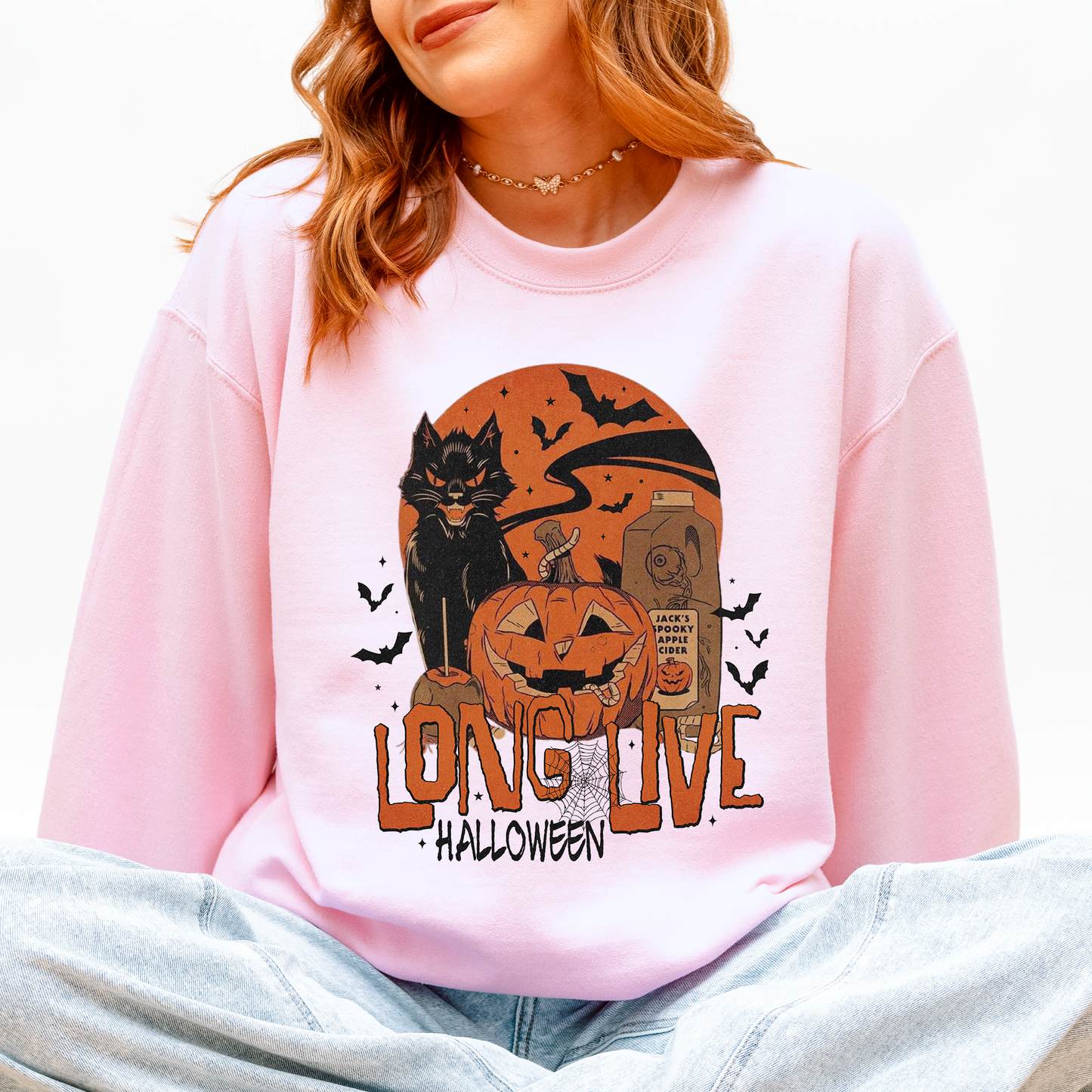 Long Live Halloween, Retro, Classic, Vintage Sweatshirt