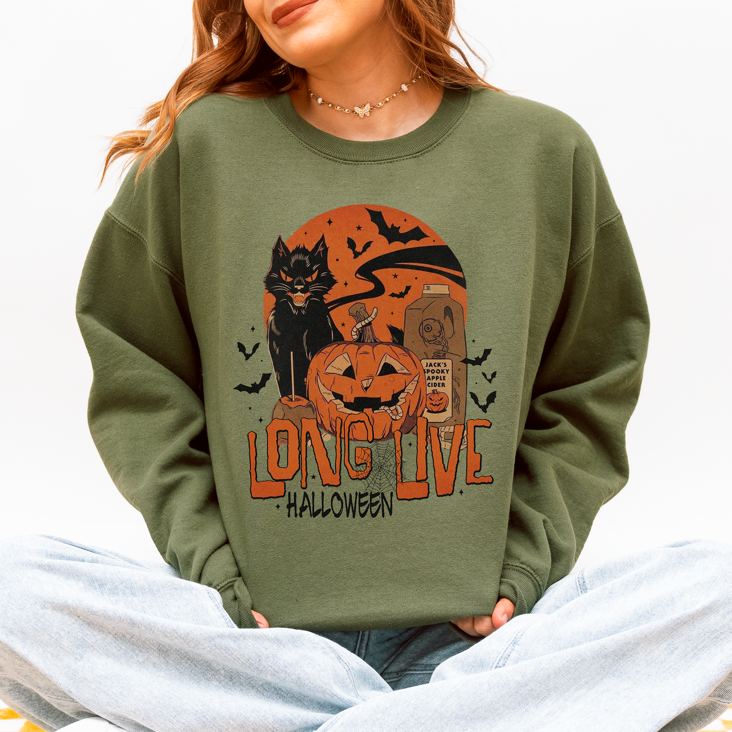 Long Live Halloween, Retro, Classic, Vintage Sweatshirt