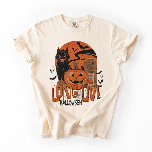 Long Live Halloween, Retro, Classic, Vintage, Comfort Colors T-Shirt