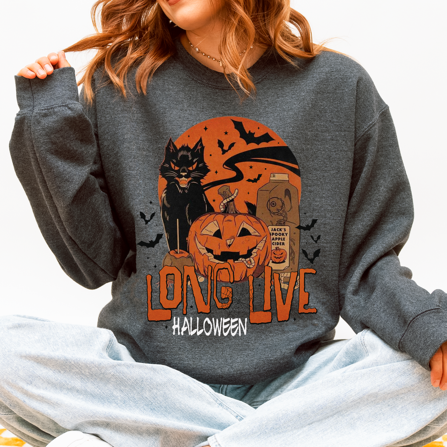 Long Live Halloween, Retro, Classic, Vintage Sweatshirt
