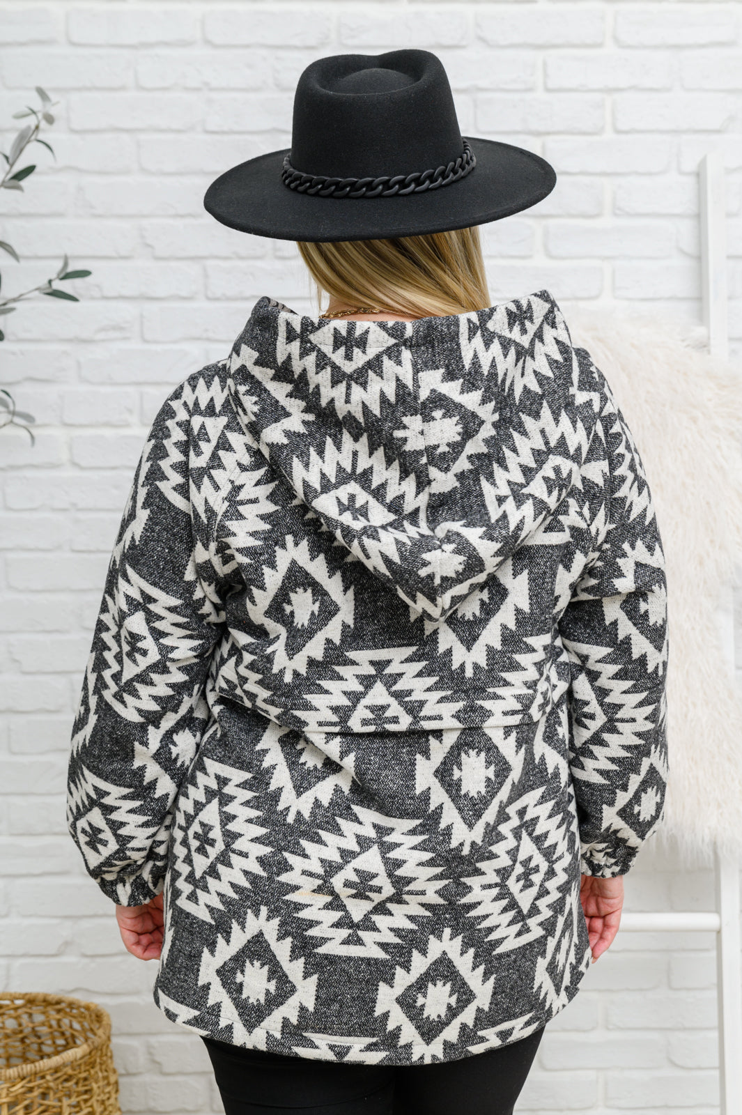 Hoodie Black & White Lounge Day Hoodie Sweet Rae's Boutique
