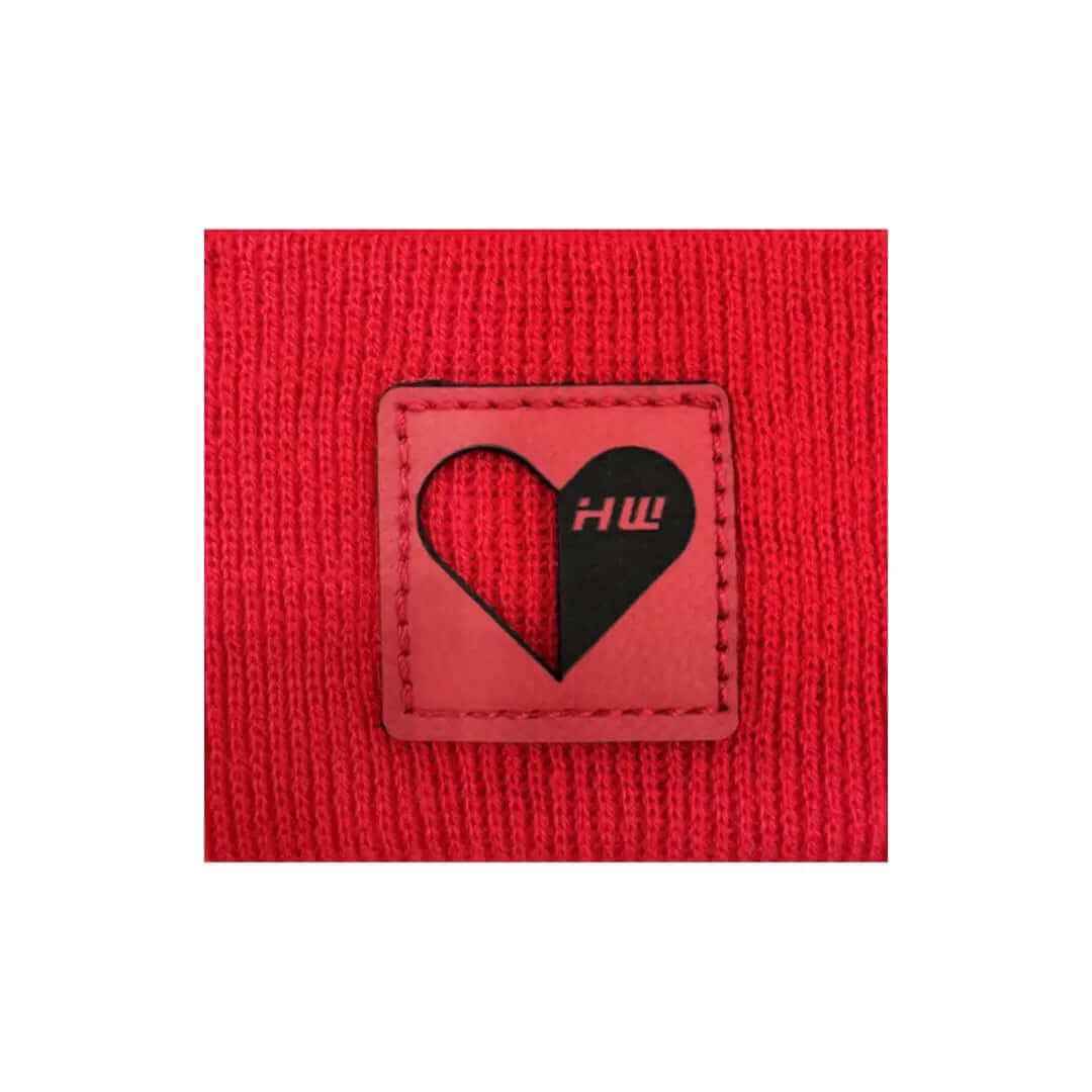 Scarlet Red Love-Inspired H-Stitch Beanie Haakwear