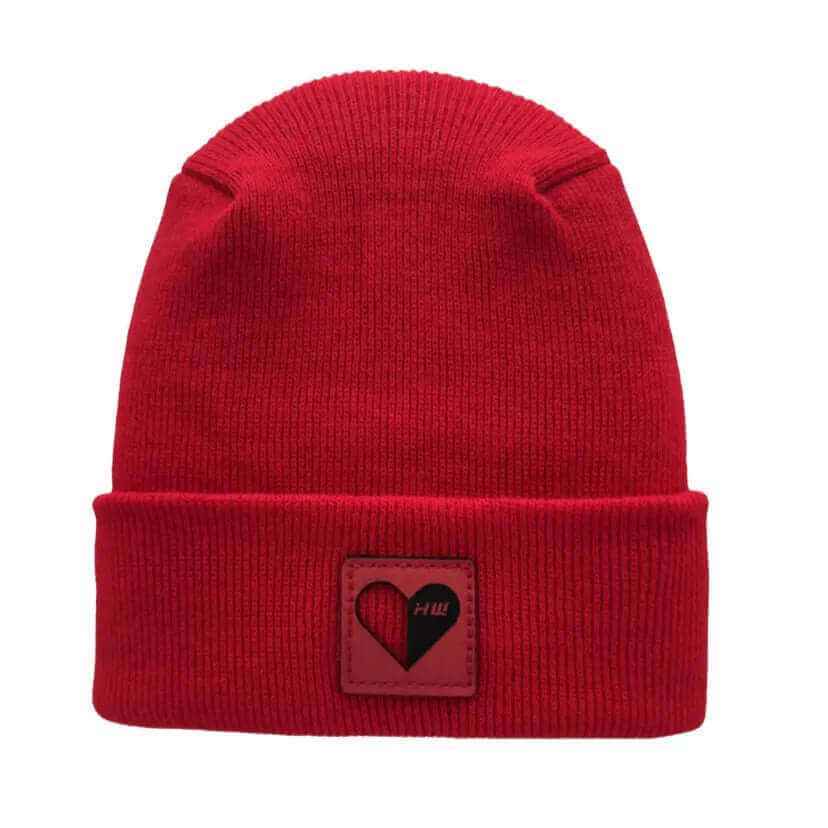 Scarlet Red Love-Inspired H-Stitch Beanie Haakwear