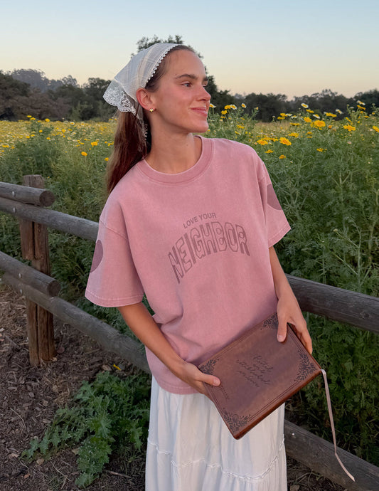 Love Your Neighbor Heavyweight Cotton Tee Boxy Fit