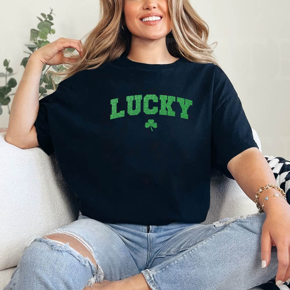 St Patricks Day Cute Lucky Clover Top