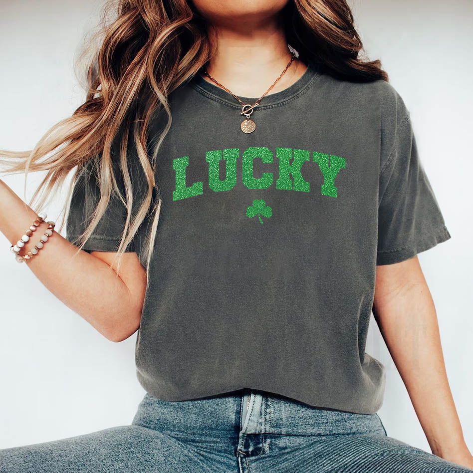 St Patricks Day Cute Lucky Clover Top