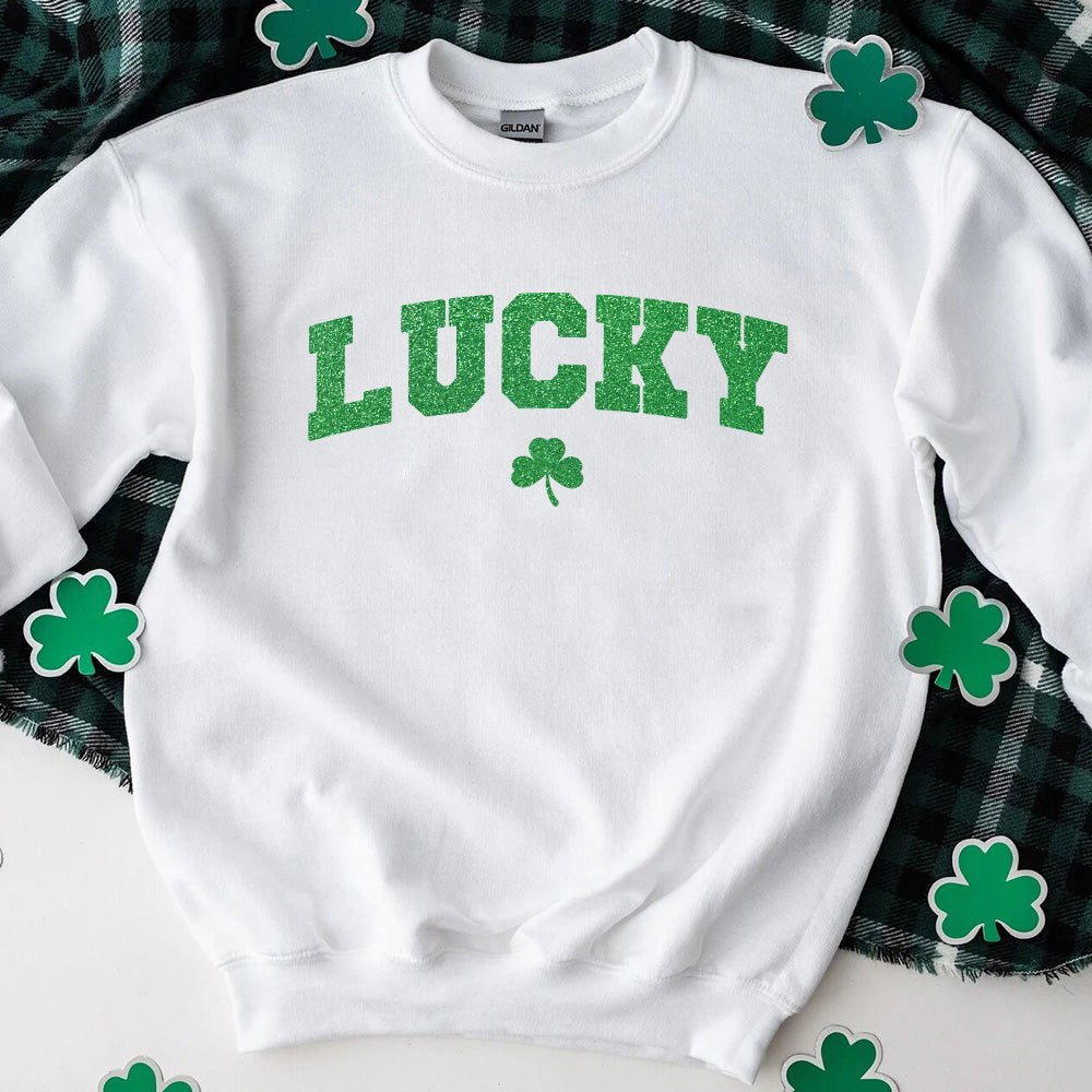 St Patricks Day Cute Lucky Clover Top