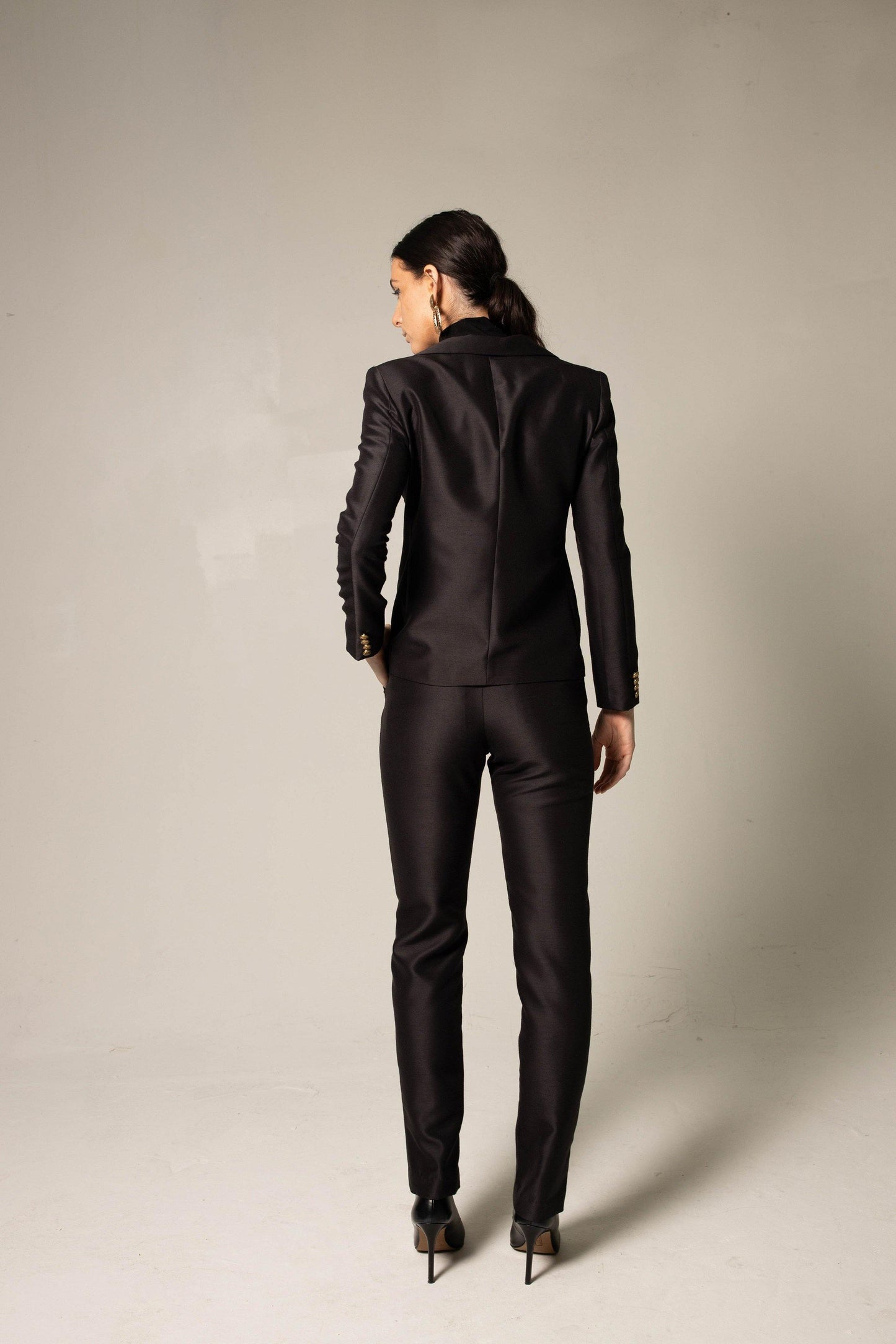 Black Tailored Womens Blazer Suit Le Réussi