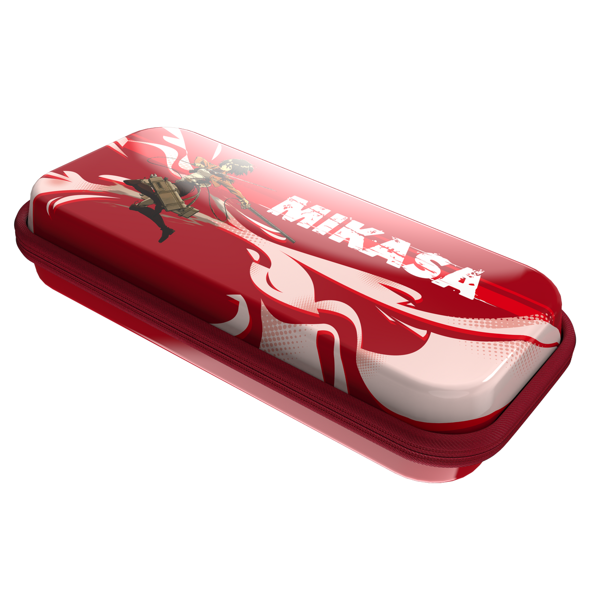 Official Attack on Titan Limited Edition EVA Hard Shell Carrying Case - Mikasa Red