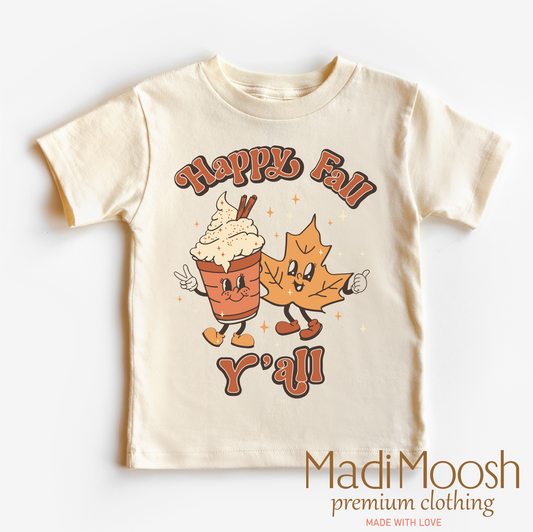 Happy Fall Y'all Thanksgiving Shirt Bella Canvas