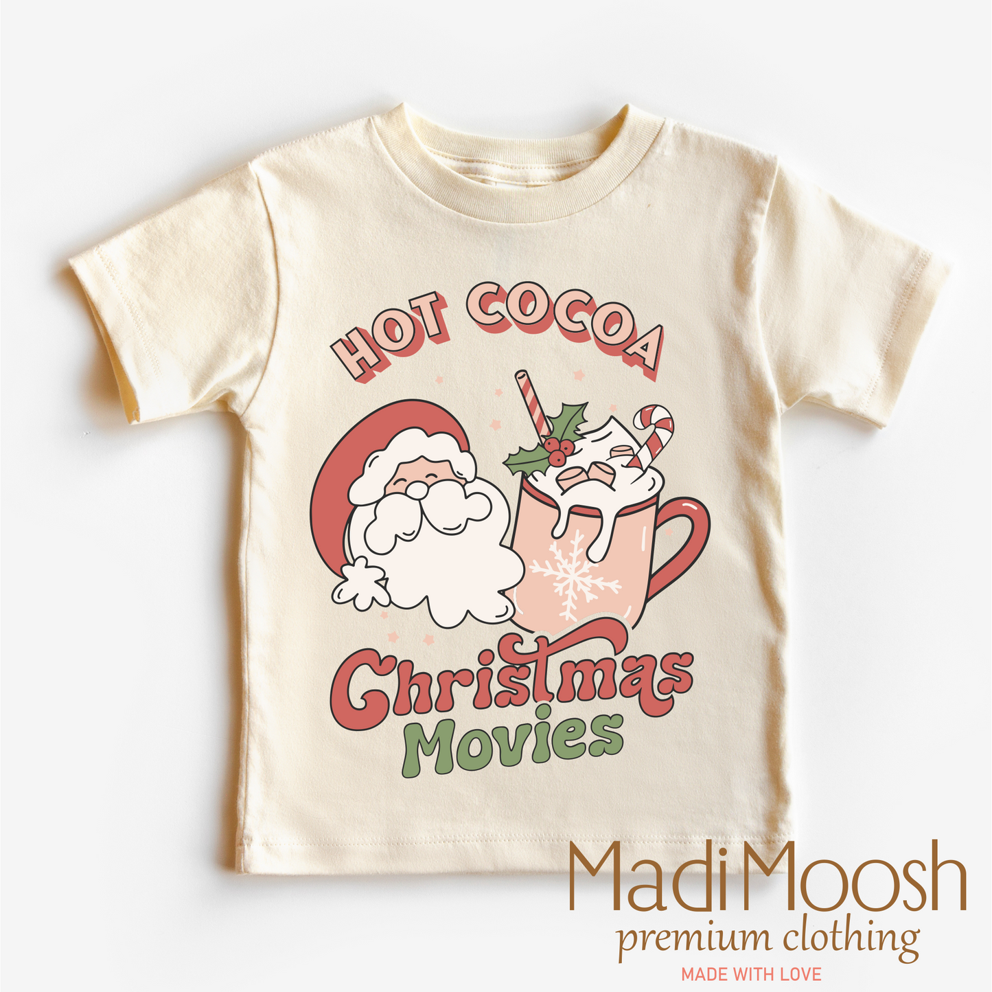 Hot Cocoa And Christmas Movies Shirt Christmas Tee Madi Moosh
