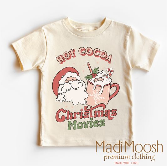 Hot Cocoa And Christmas Movies Shirt Christmas Tee Madi Moosh