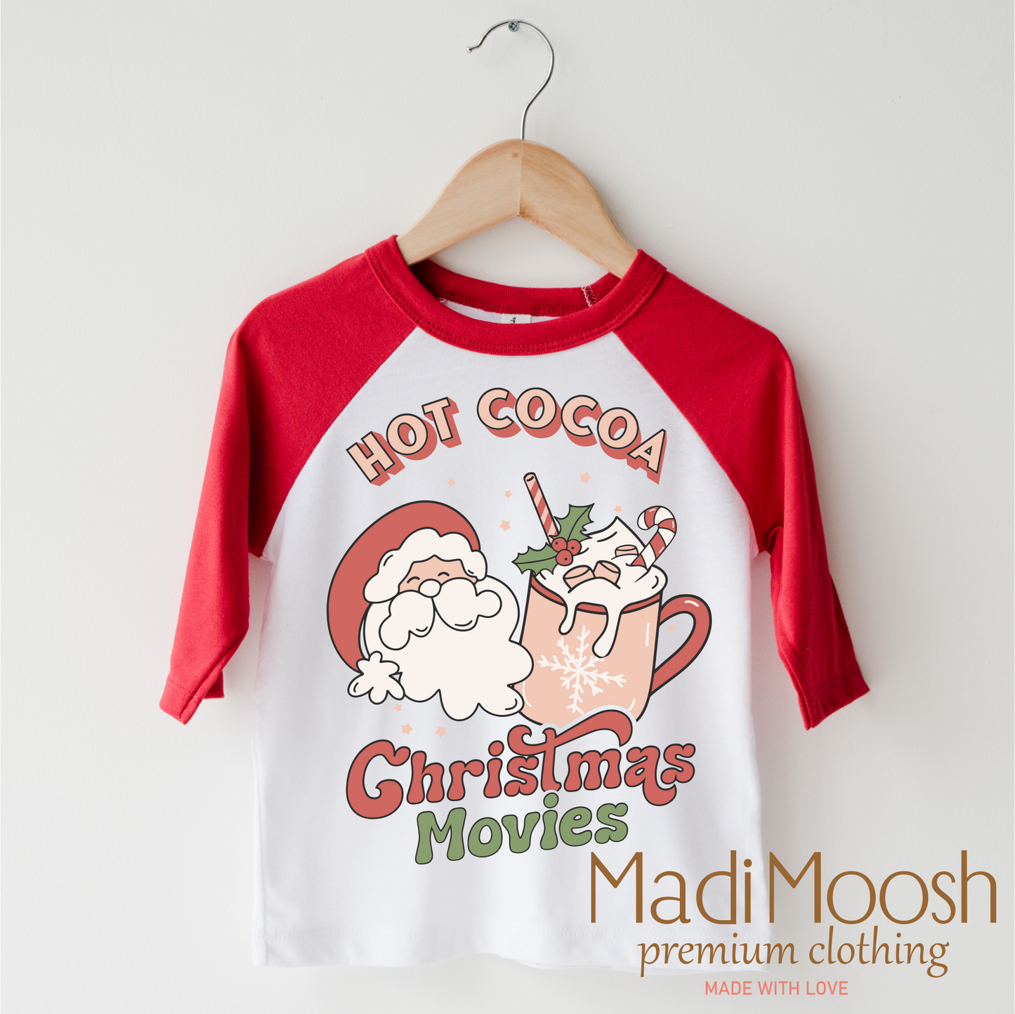 Hot Cocoa And Christmas Movies Shirt Christmas Tee Madi Moosh