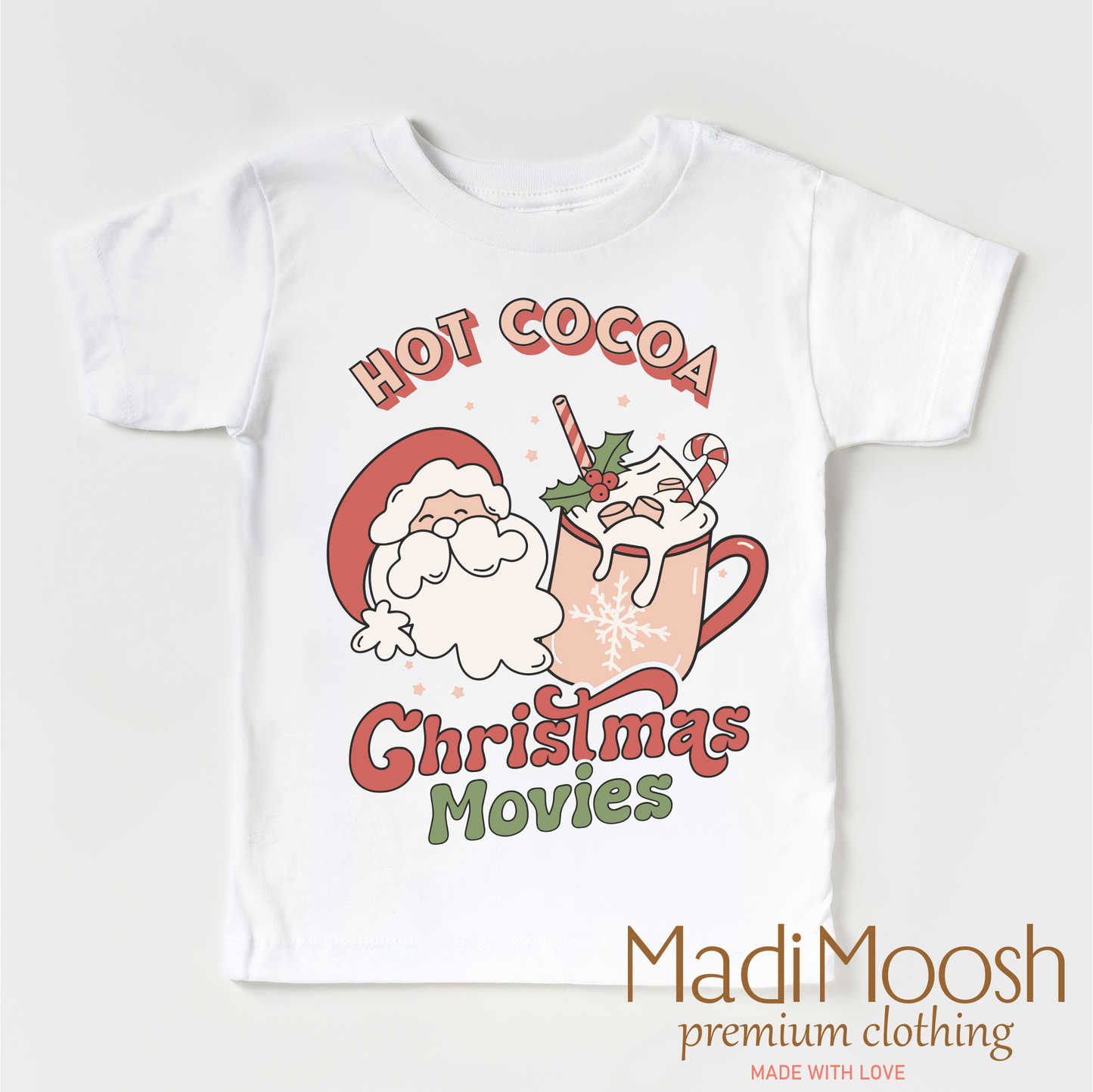Hot Cocoa And Christmas Movies Shirt Christmas Tee Madi Moosh