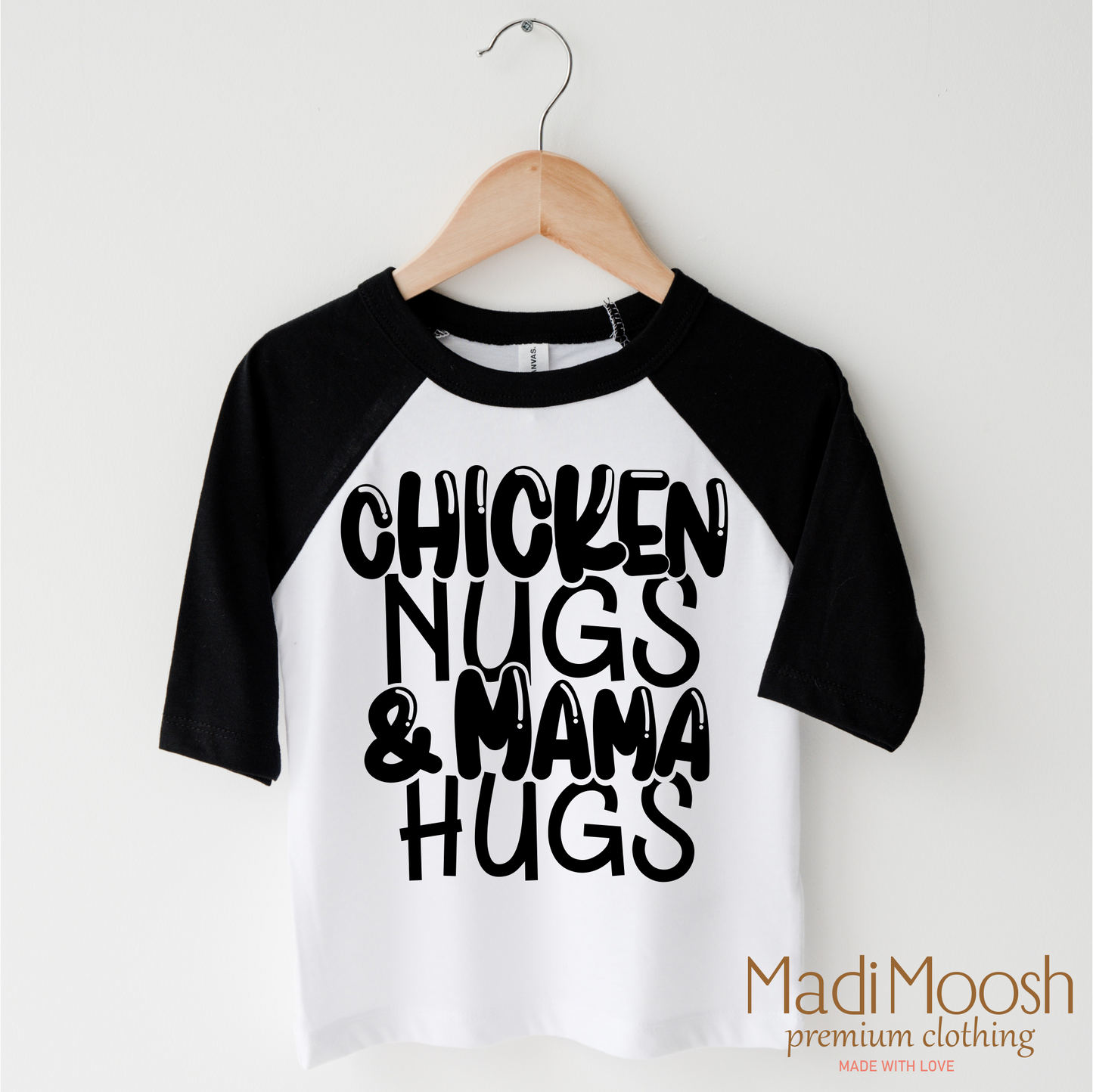 Chicken Nugs And Mama Hugs Shirt - Cute Kids Tee