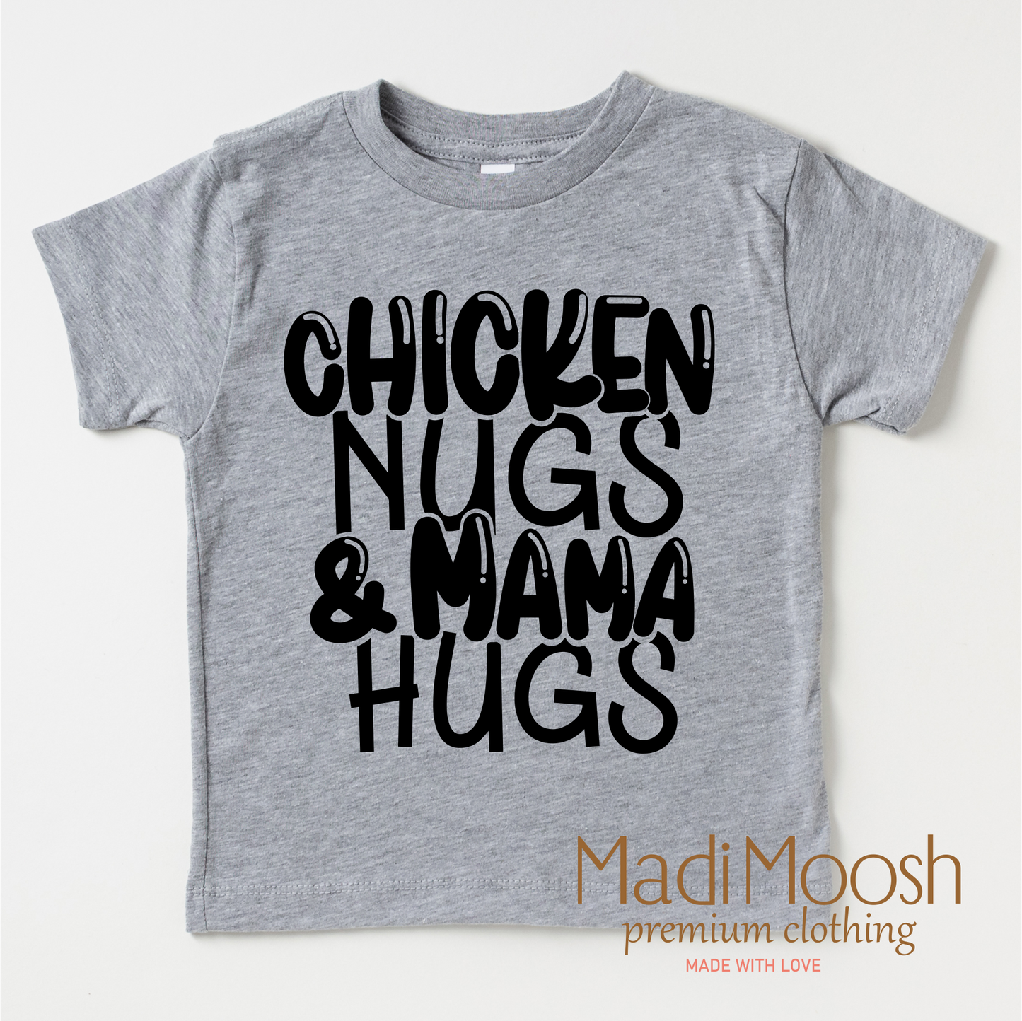 Chicken Nugs And Mama Hugs Shirt - Cute Kids Tee