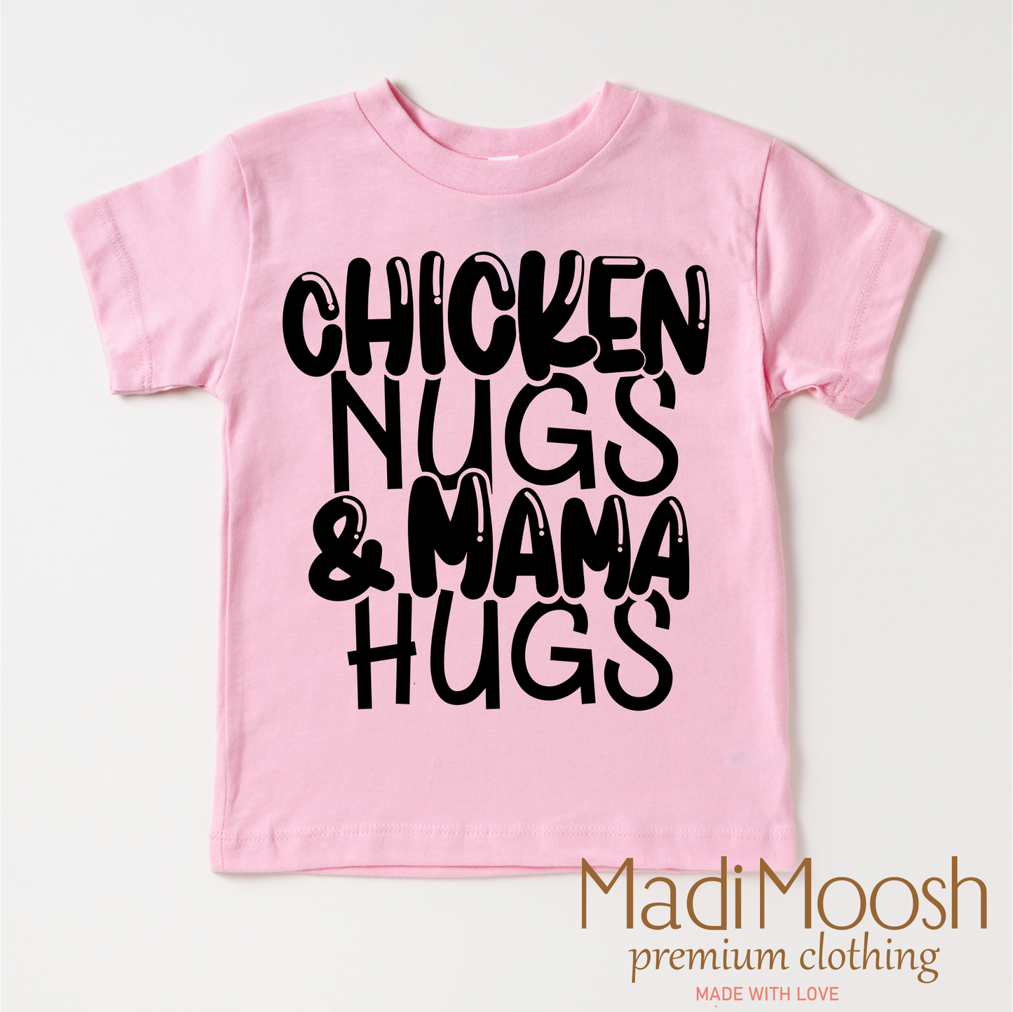 Chicken Nugs And Mama Hugs Shirt - Cute Kids Tee