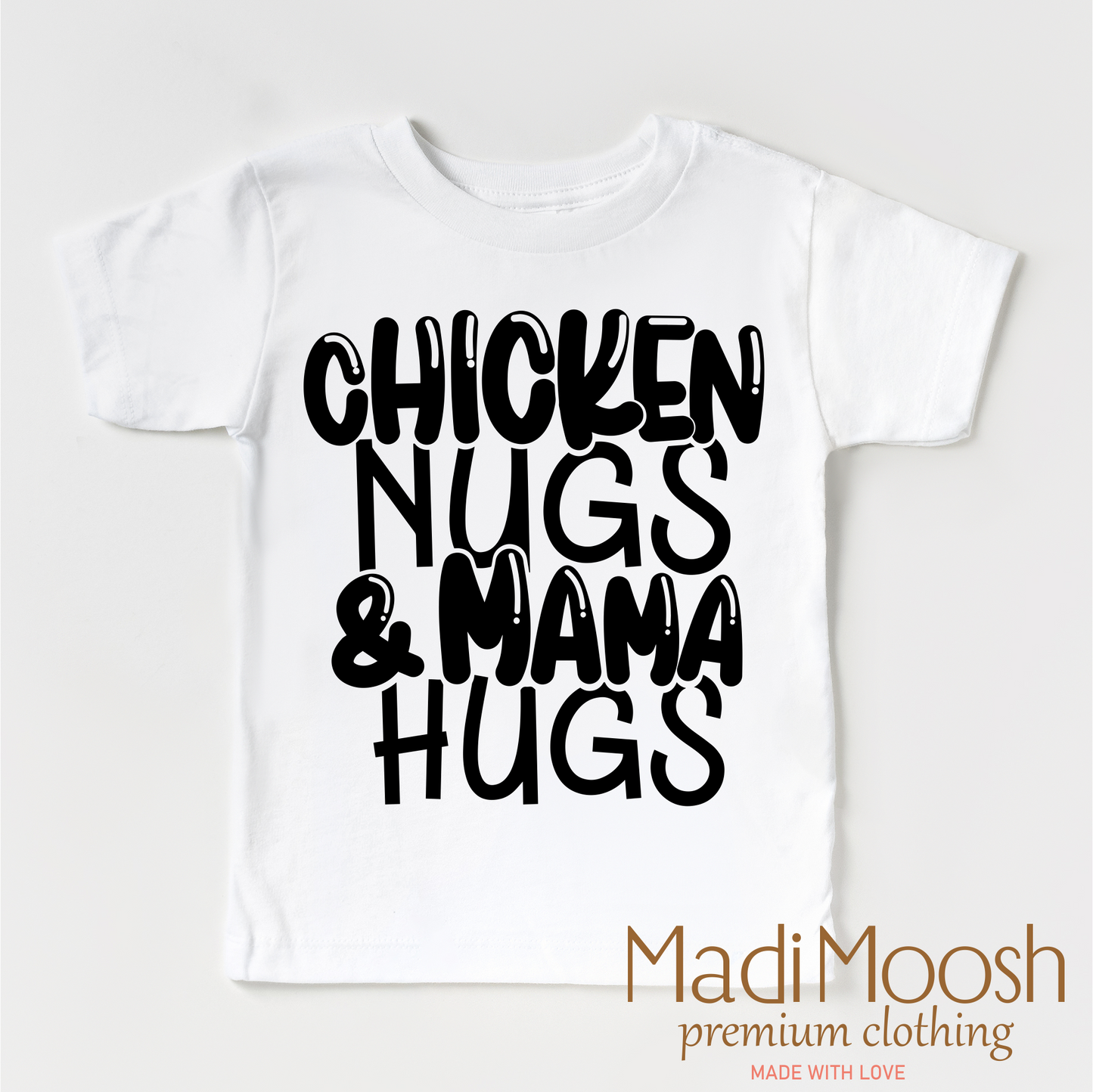 Chicken Nugs And Mama Hugs Shirt - Cute Kids Tee