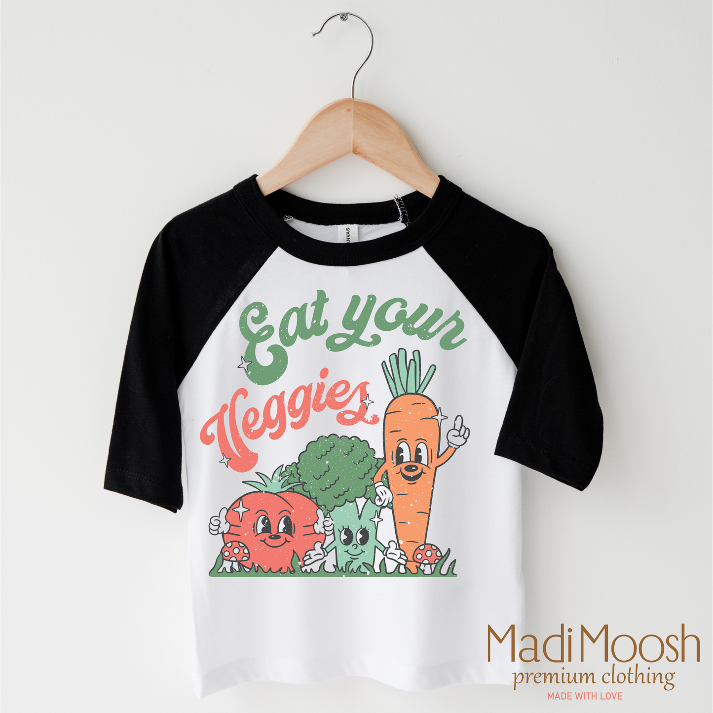 Eat Your Veggies Cute Shirt Tee Madi Moosh