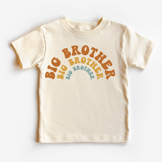 Retro Big Brother Siblings Family Shirt - Brother Tee