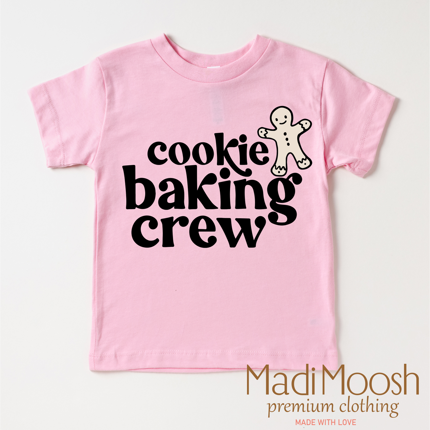 Gingerbread Cookie Baking Crew Shirt Christmas Tee Madi Moosh