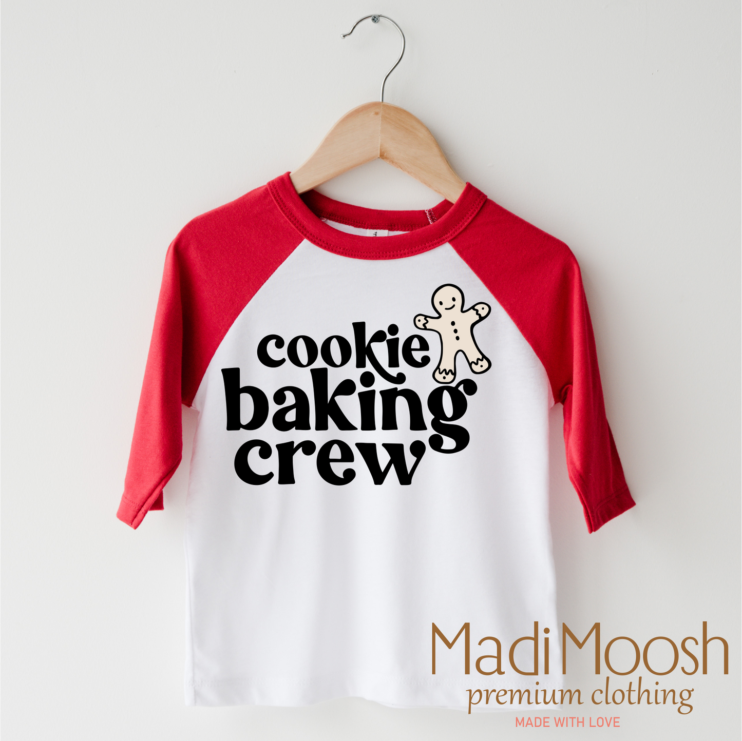 Gingerbread Cookie Baking Crew Shirt Christmas Tee Madi Moosh