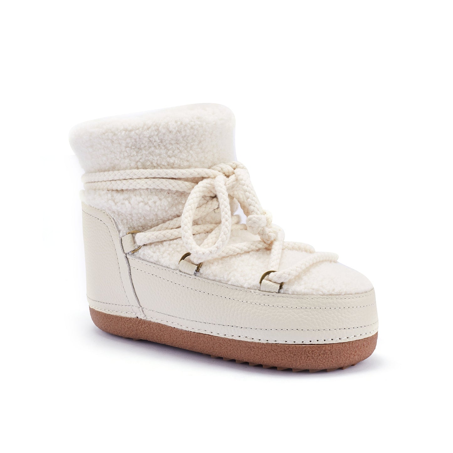 Chunky Snowboot Sheepskin Winter Boot Manon Cream Luxe