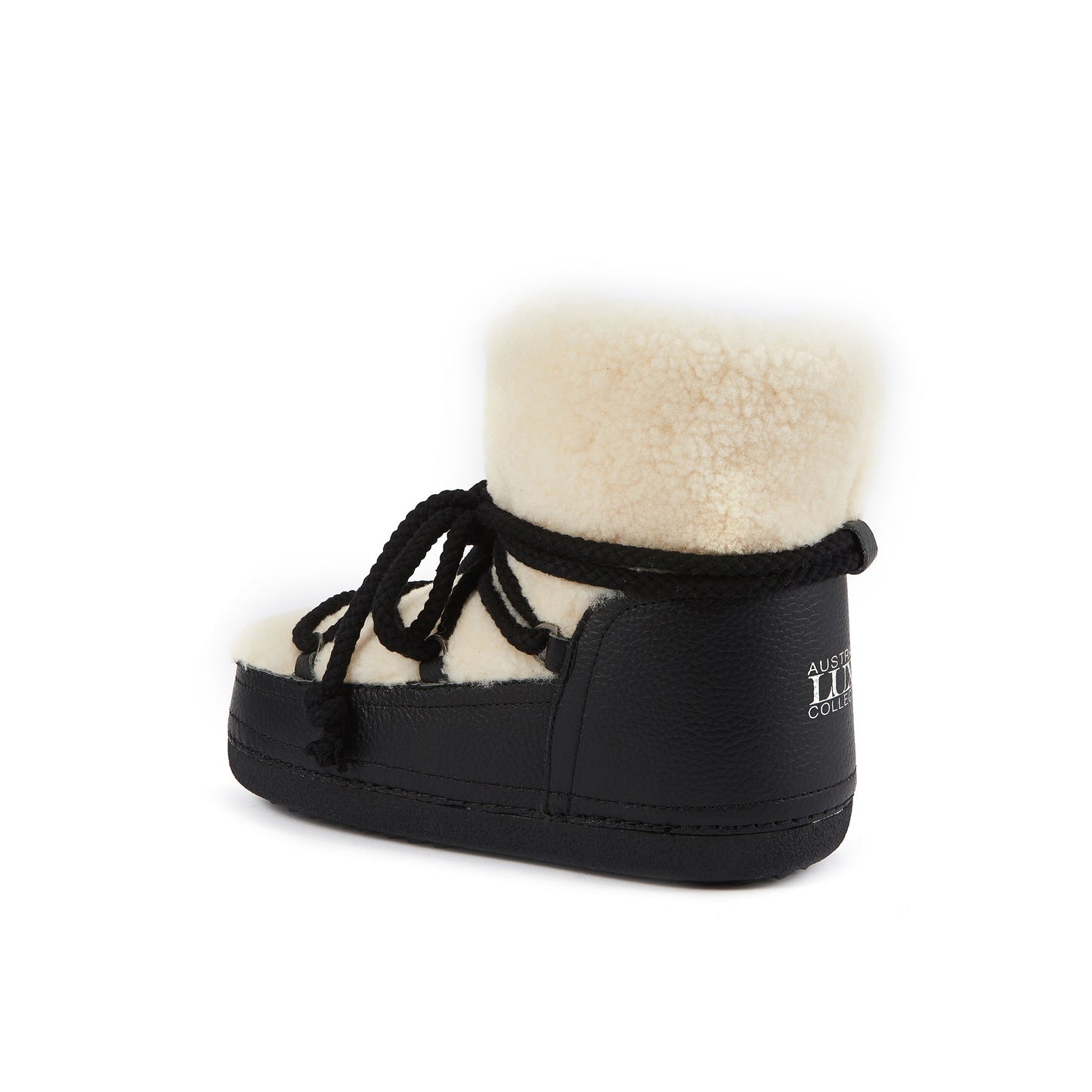 Chunky Snowboot Soft Leather Sheepskin Winter Boot MANON CROW