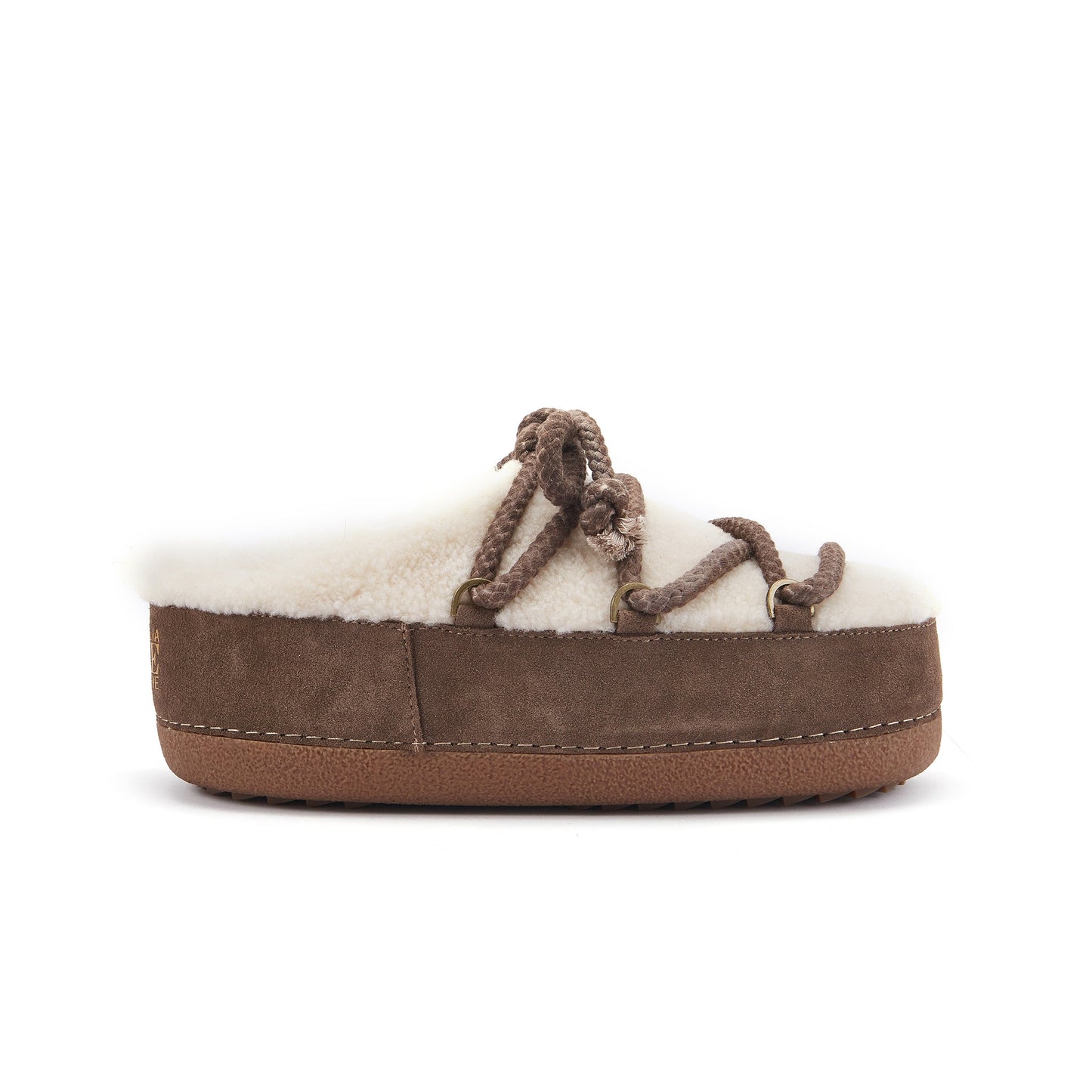 Ultra Low Cut Chunky Snowboot Winter Boot Suede Sheepskin MARS CLAY