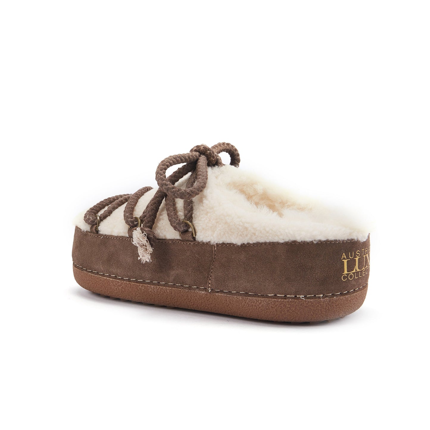 Ultra Low Cut Chunky Snowboot Winter Boot Suede Sheepskin MARS CLAY