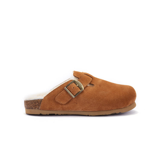 Mens Chestnut Suede Clog Style Slip On Shoe Australia Luxe Collective