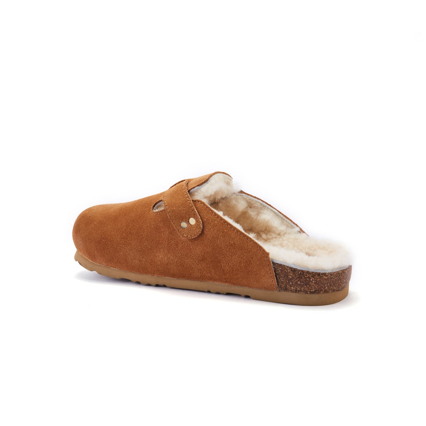 Mens Chestnut Suede Clog Style Slip On Shoe Australia Luxe Collective