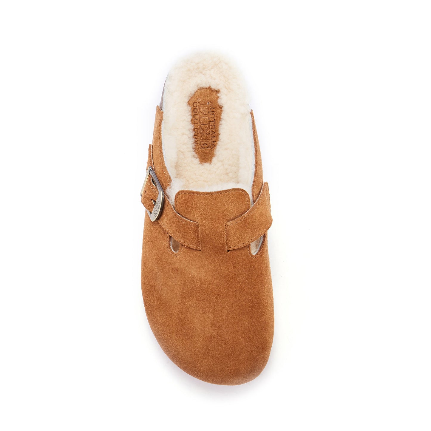Mens Chestnut Suede Clog Style Slip On Shoe Australia Luxe Collective