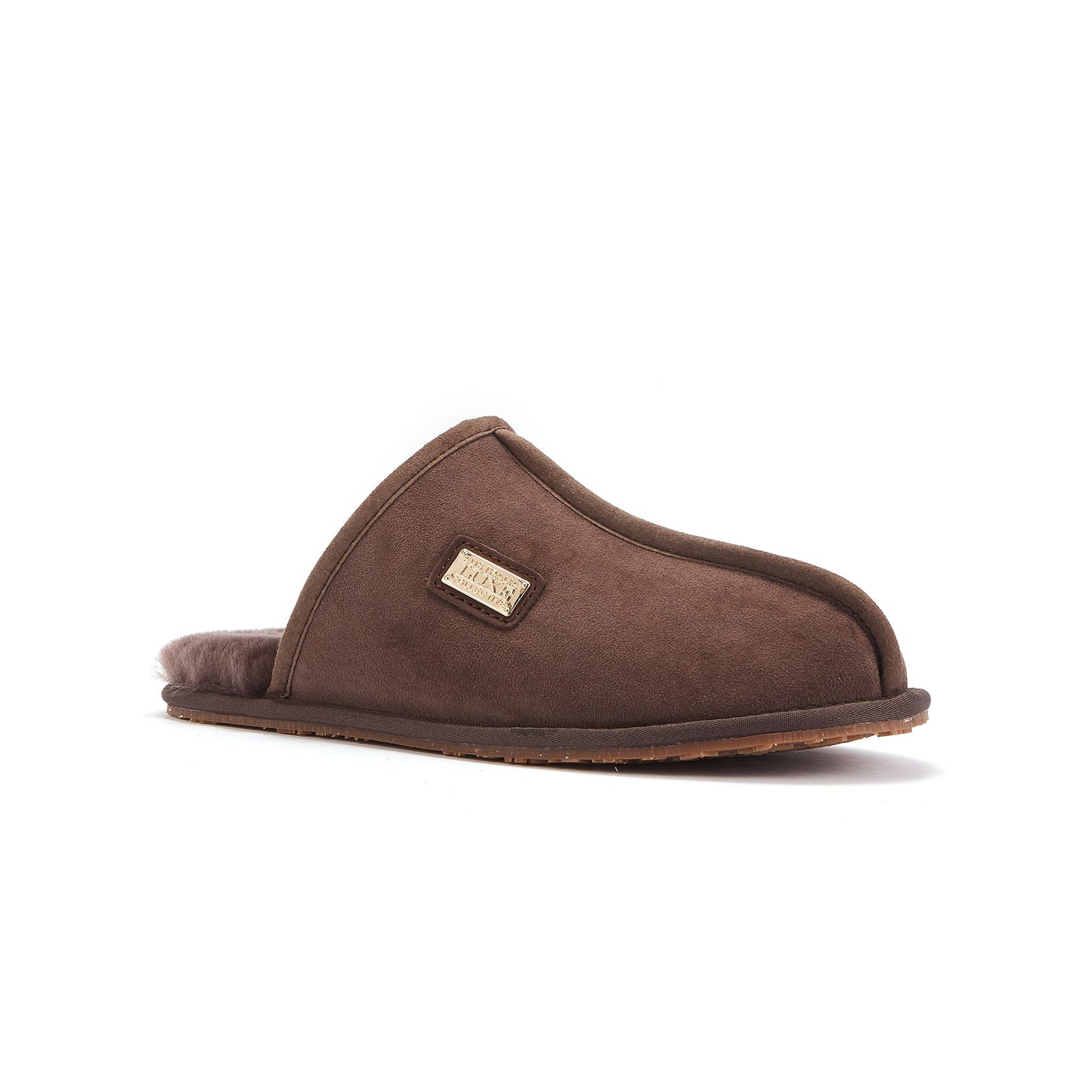Closed Mule Burnt Super Soft Sheepskin Loungewear Slipper Mens