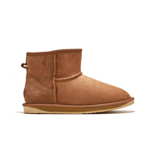 Cosy Extra Short Sheepskin Boot Mens Chestnut