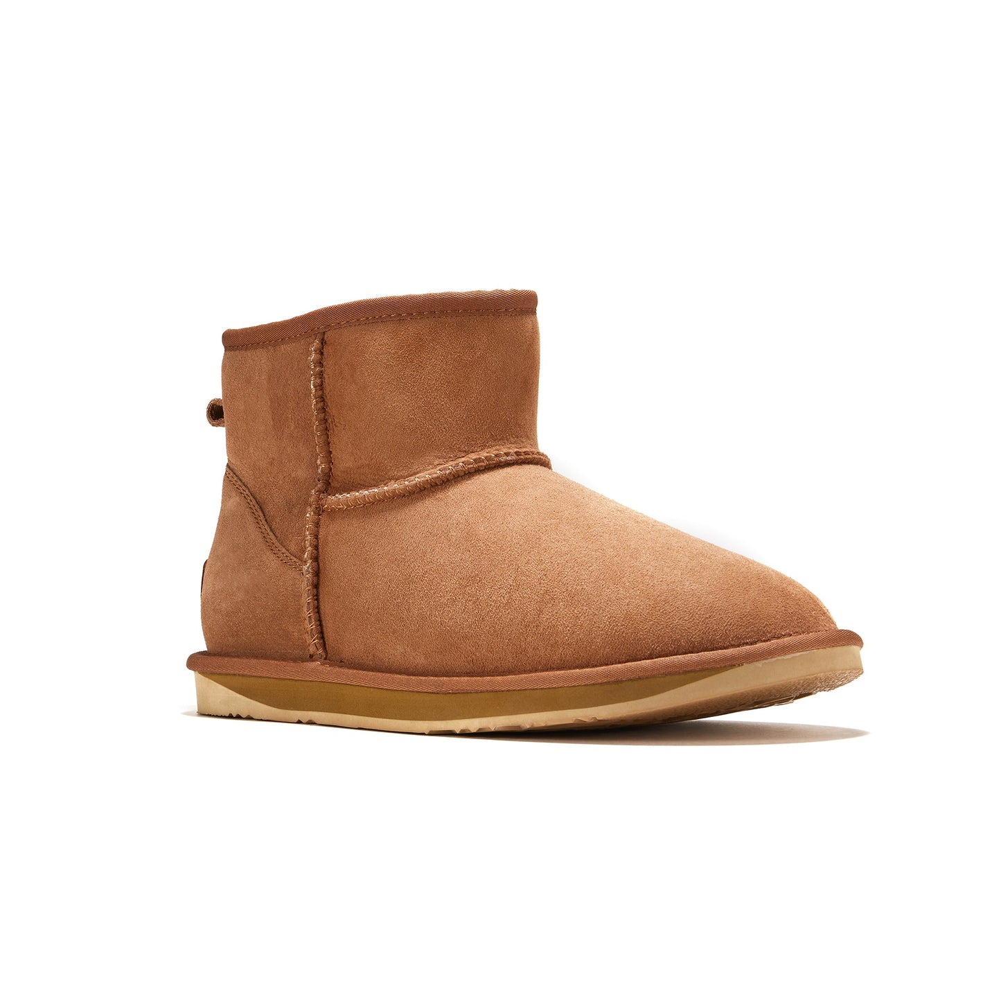 Cosy Extra Short Sheepskin Boot Mens Chestnut