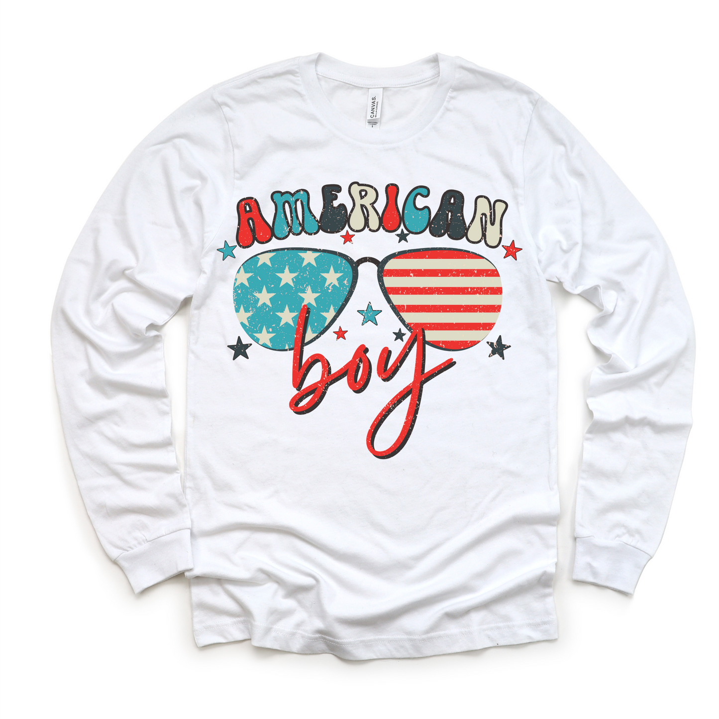 Retro American Boy 4th Of July Shirt - July 4th Kids & Adult Tee