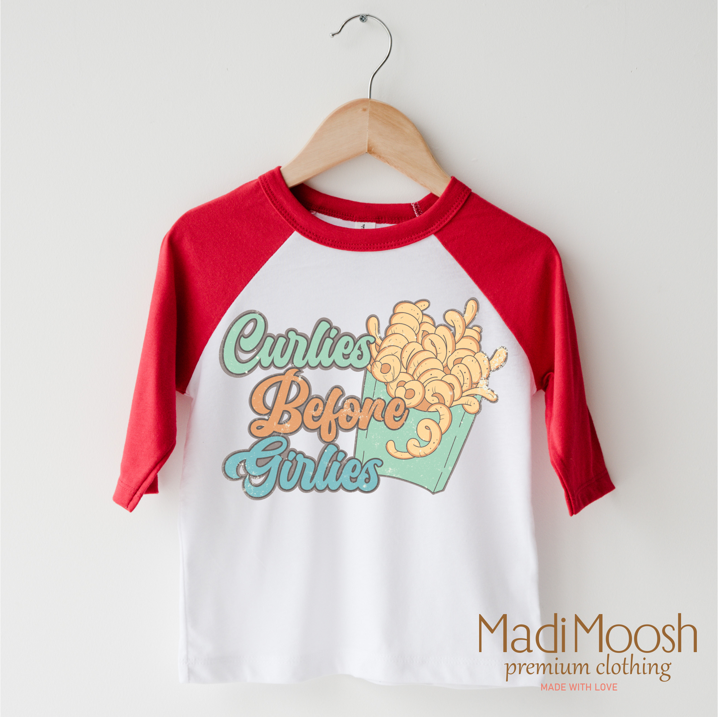 Curlies For The Girlies Shirt - Curley Fries Valentine Tee