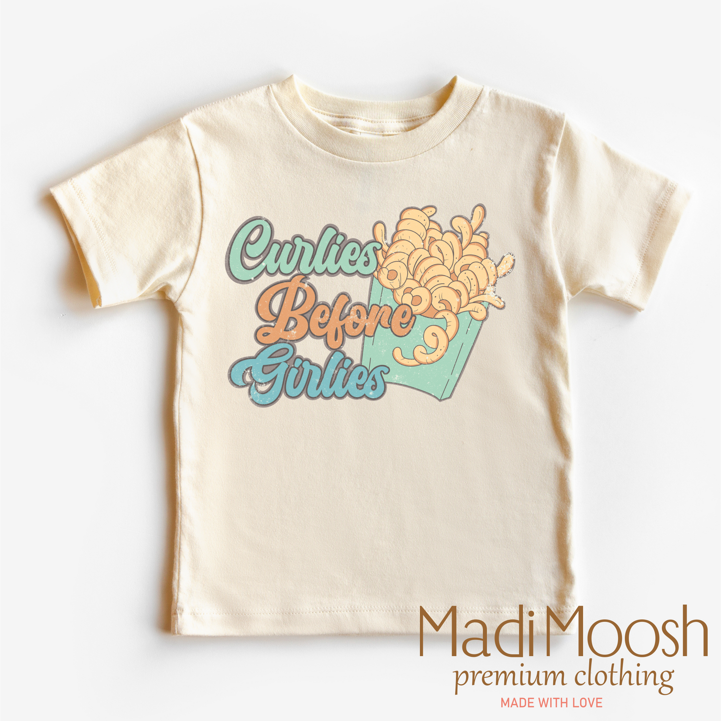 Curlies For The Girlies Shirt - Curley Fries Valentine Tee