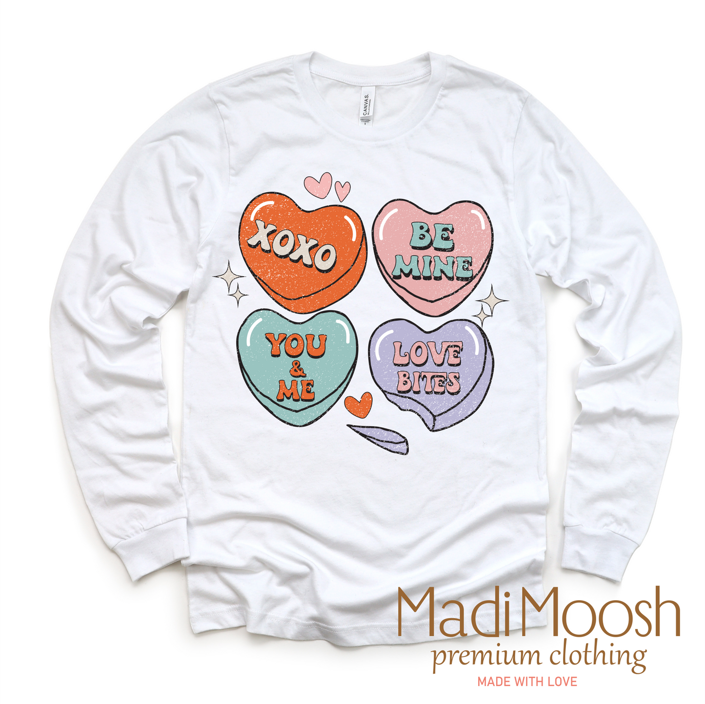 XOXO Candy Hearts Valentine Shirt - Valentine Tee