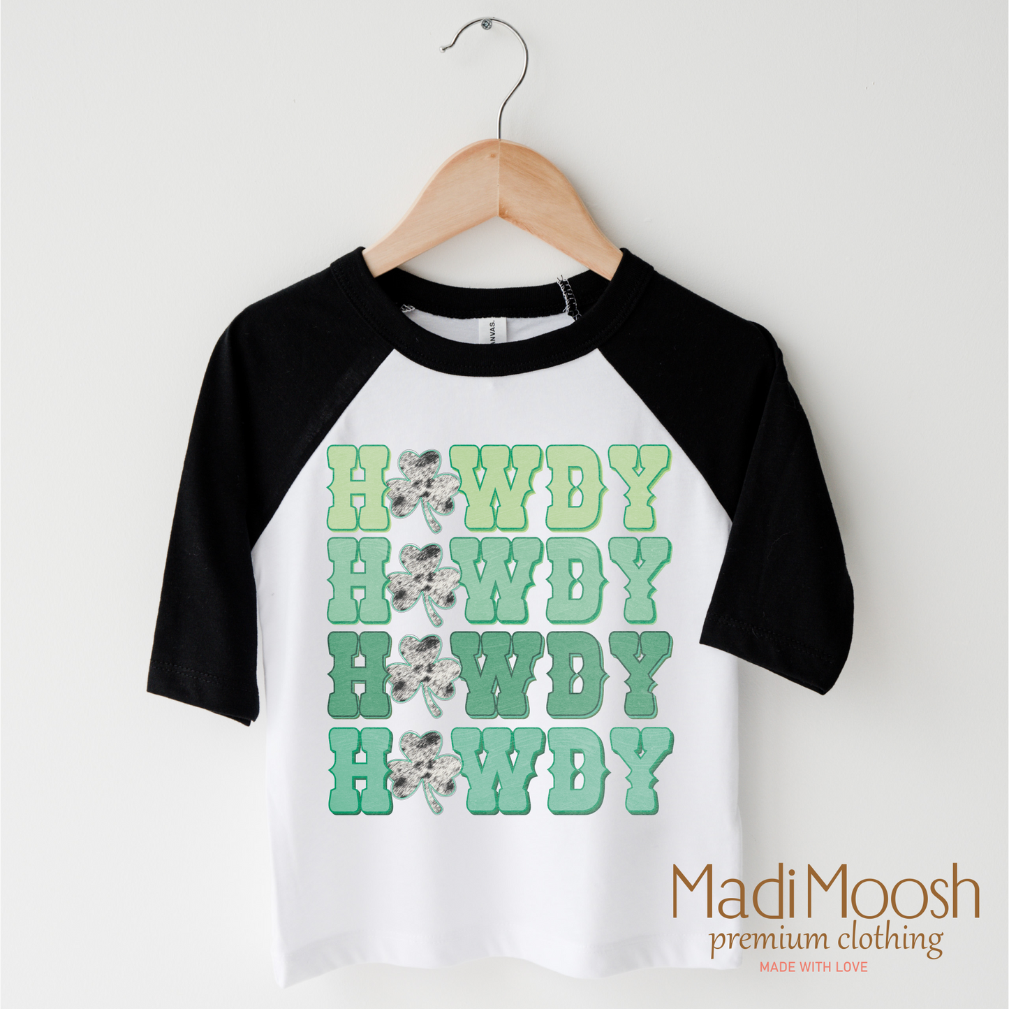 Howdy Western St. Patrick's Day  Shirt - Kids St Patrick's Day Tee