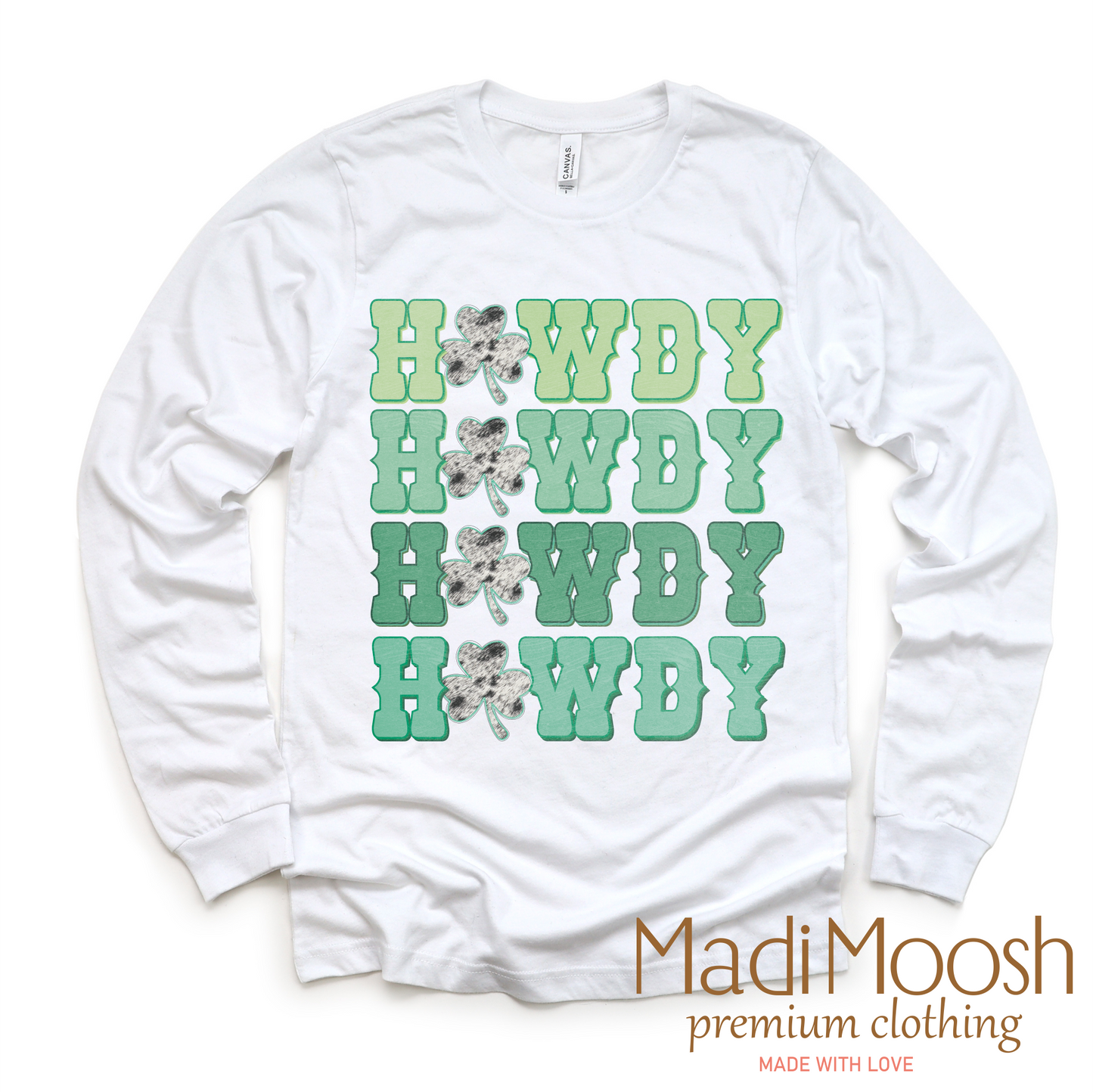 Howdy Western St. Patrick's Day  Shirt - Kids St Patrick's Day Tee