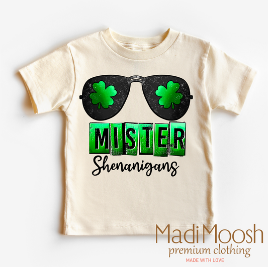Mister Shenanigan's St. Patrick's Day Shirt - Kids St. Patrick's Day Tee