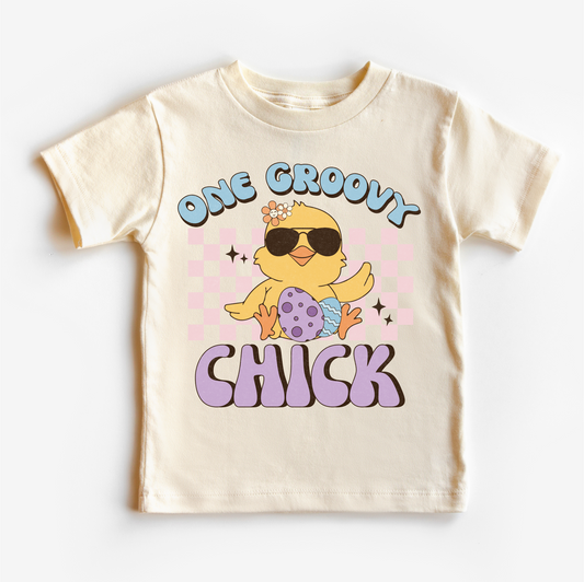 One Groovy Chick Easter Shirt - Easter Chicken Kids & Adult Tee