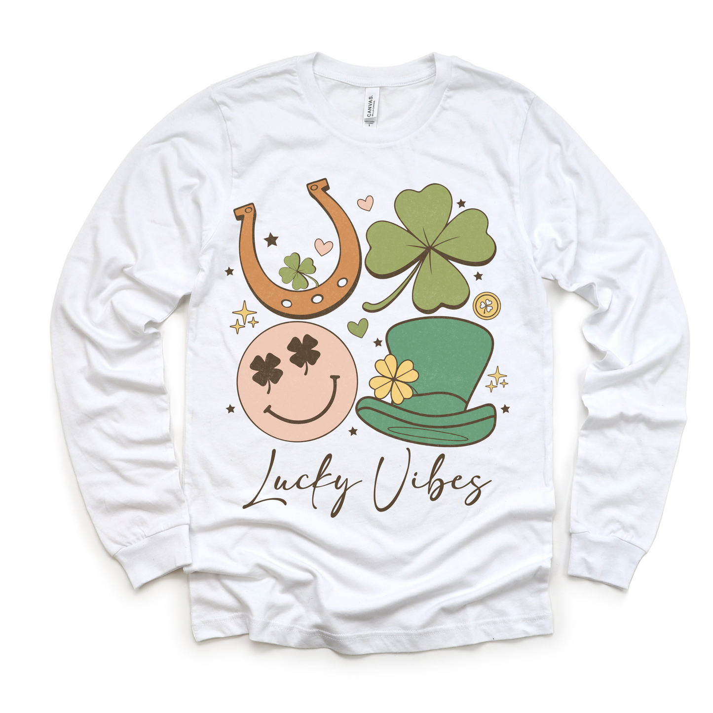 Lucky Vibes St. Patrick's Day Shirt - Lucky Clover Kids & Adult Tee