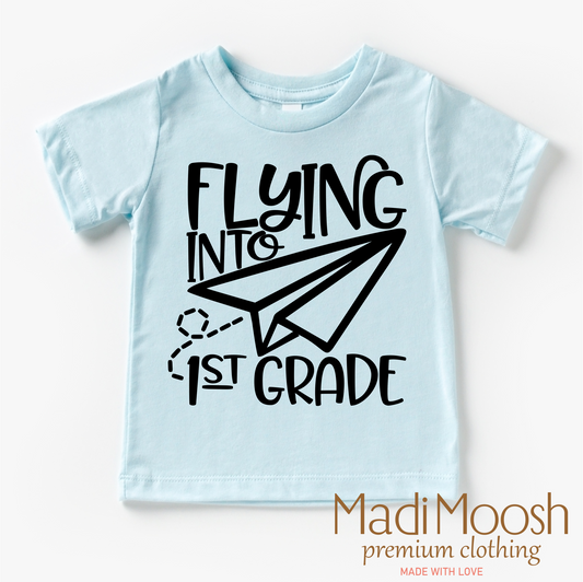 Flying Into First Grade Back To School Shirt School Shirt Madi Moosh