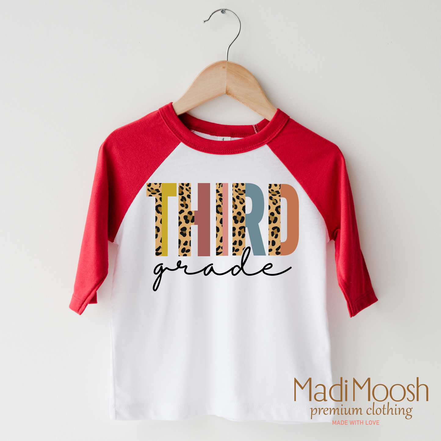 Third Grade Leopard Shirt Back To School Kids Tee Madi Moosh
