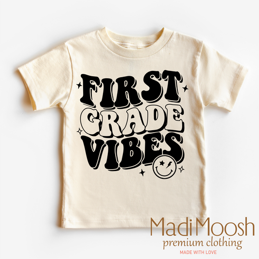 First Grade Vibes Cotton School Shirt Madi Moosh